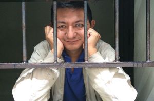 Pedro Canché Herrera, periodista y activista maya que estuvo 9 meses en prisión acusado del falso delito de sabotaje.